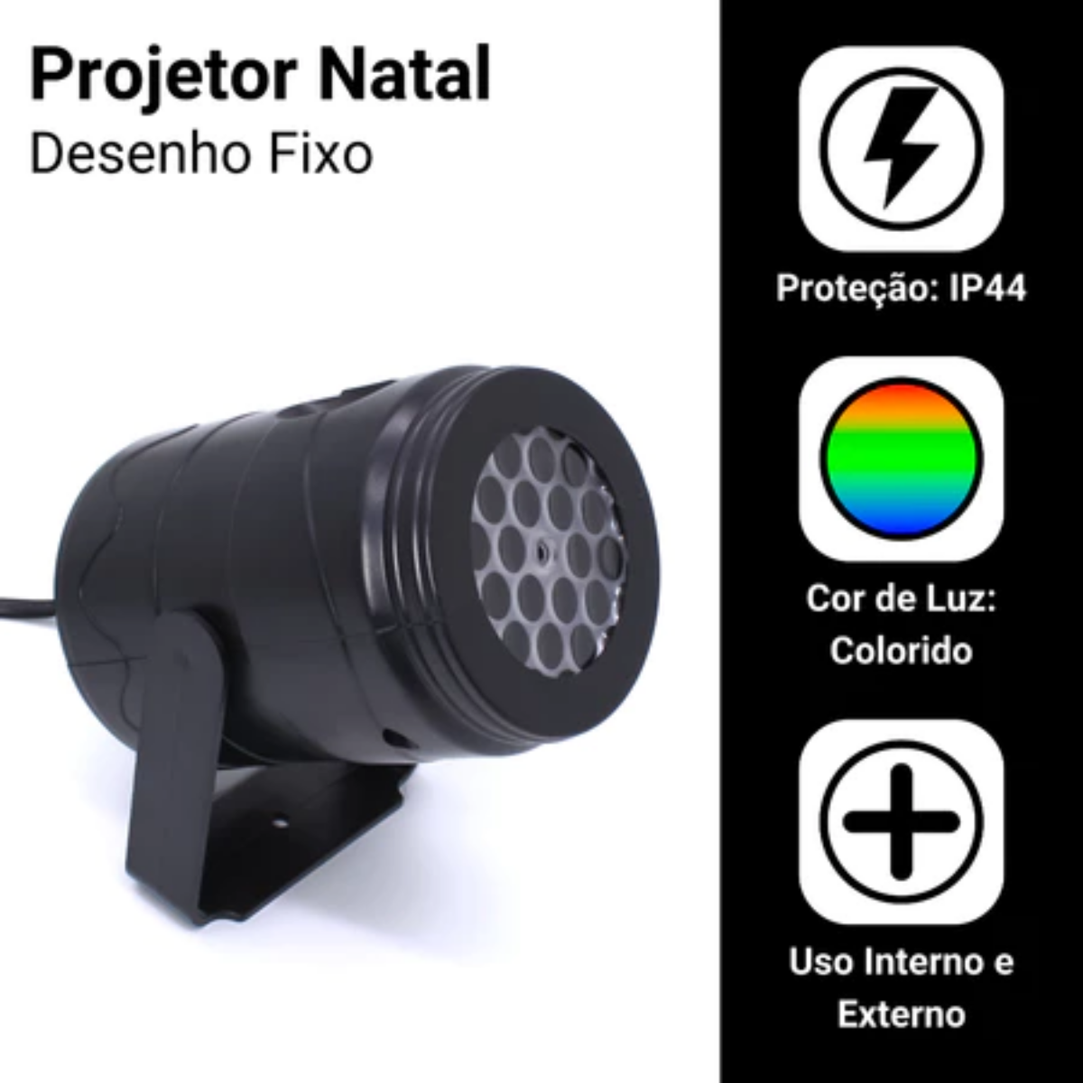 Projetor de Led a Laser com Desenhos Natalinos Casa Elège - Casa Elège
