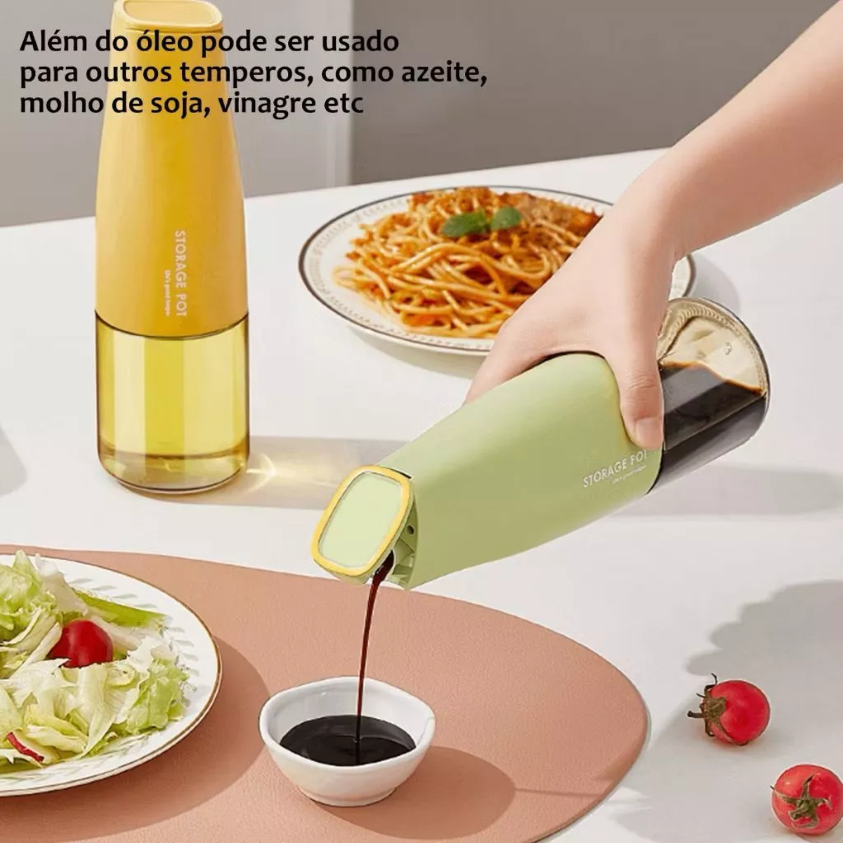 Borrifador de Azeite em Vidro 500ml com Bocal de Silicone