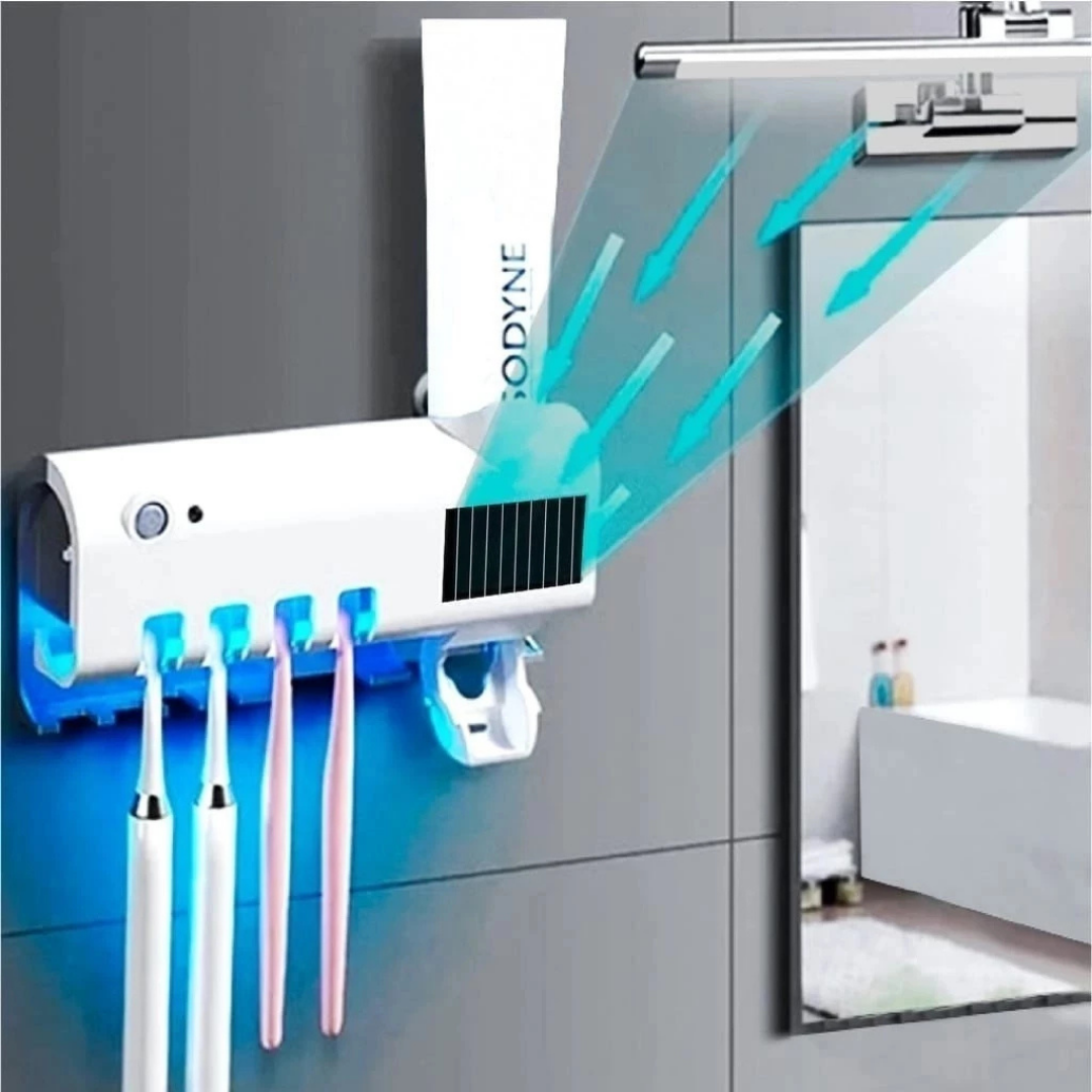 Porta Escova de Dentes com Esterilizador UV - Casa Elège