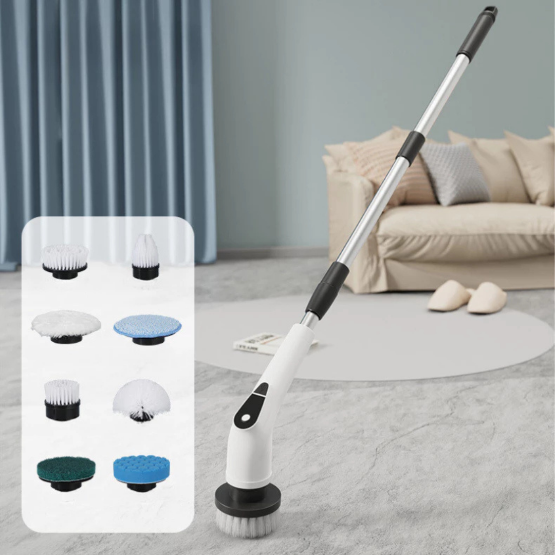 Escova de Limpeza Elétrica Ajustável 9 em 1 - Casa Elège