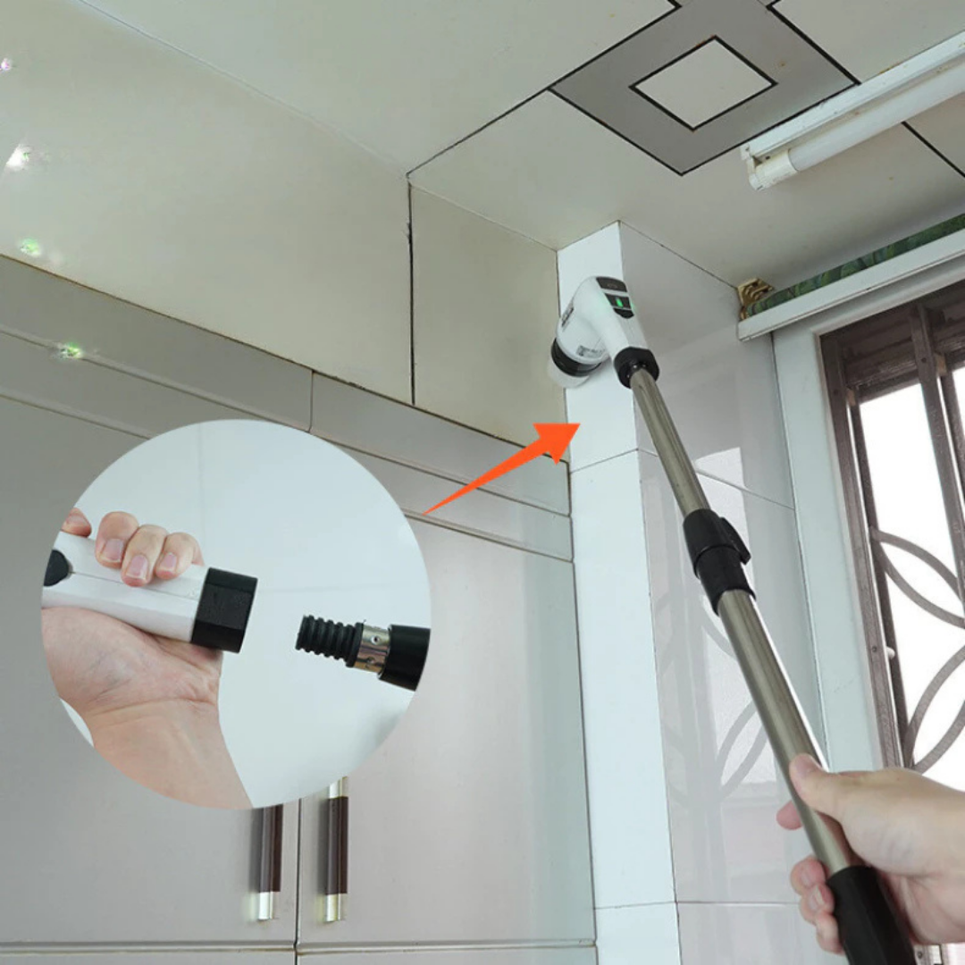 Escova de Limpeza Elétrica Ajustável 9 em 1 - Casa Elège