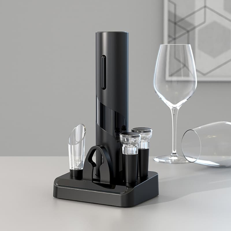 Abridor de Vinho Elétrico – Design Moderno e Praticidade - Abridor + Brindes Casa Elège