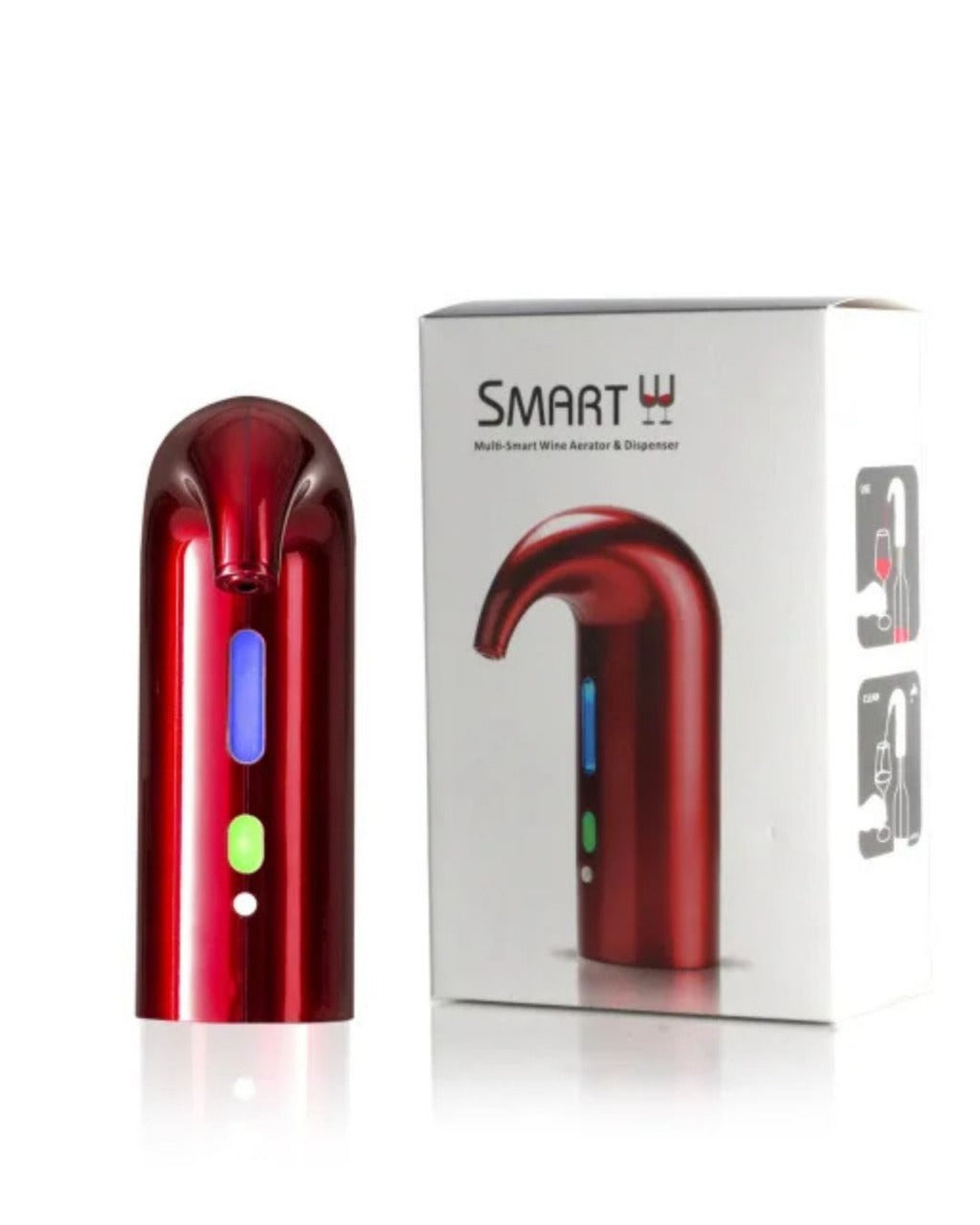 Aerador Elétrico de Vinho – Dispensador Automático USB - Vermelho Casa Elège