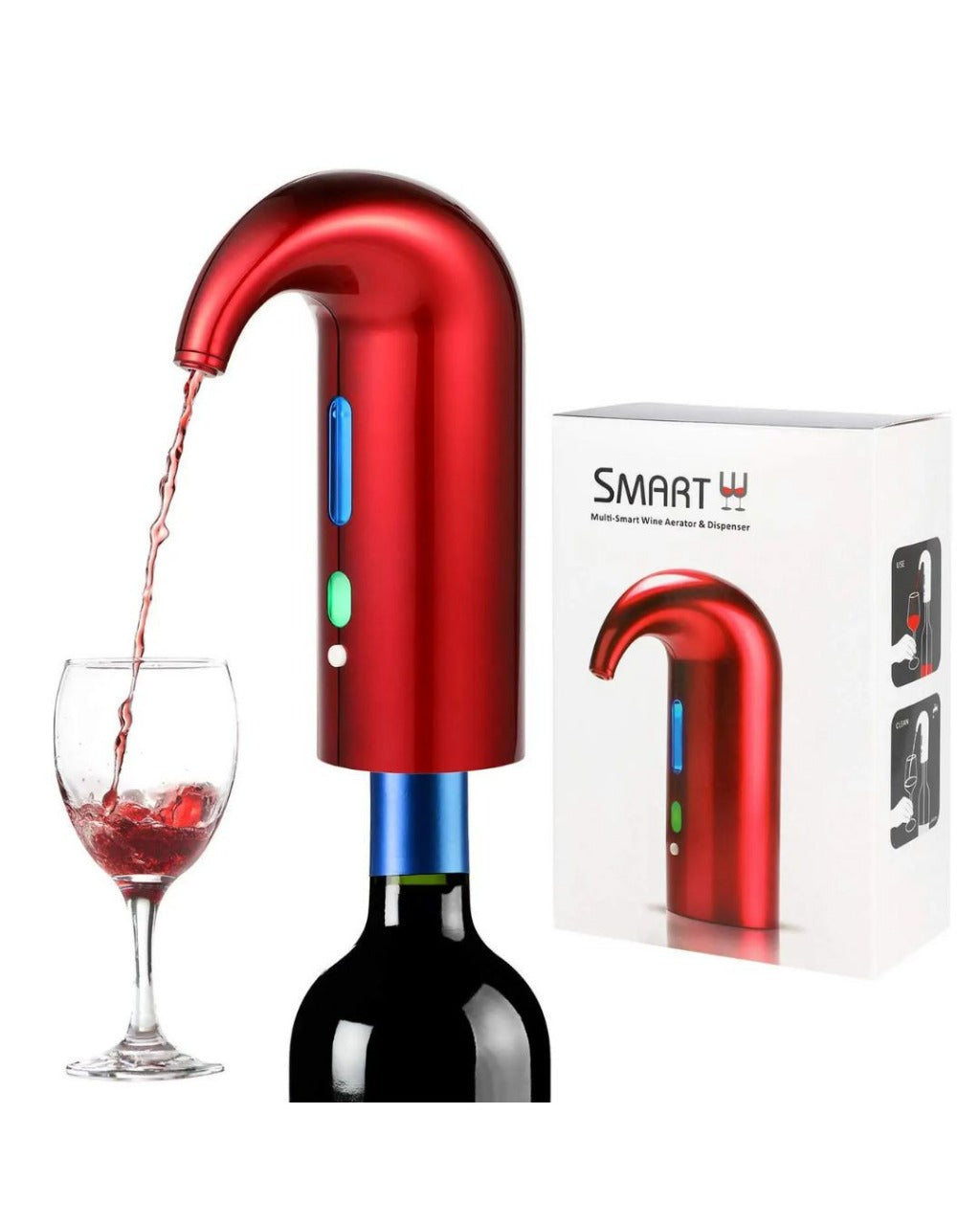 Aerador Elétrico de Vinho – Dispensador Automático USB - Casa Elège
