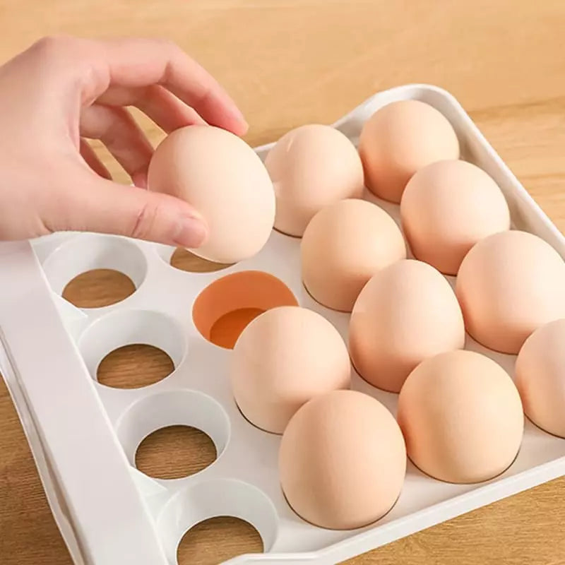 Organizador De Geladeira Com Gavetas Porta Ovos 16 Unidades - Casa Elège
