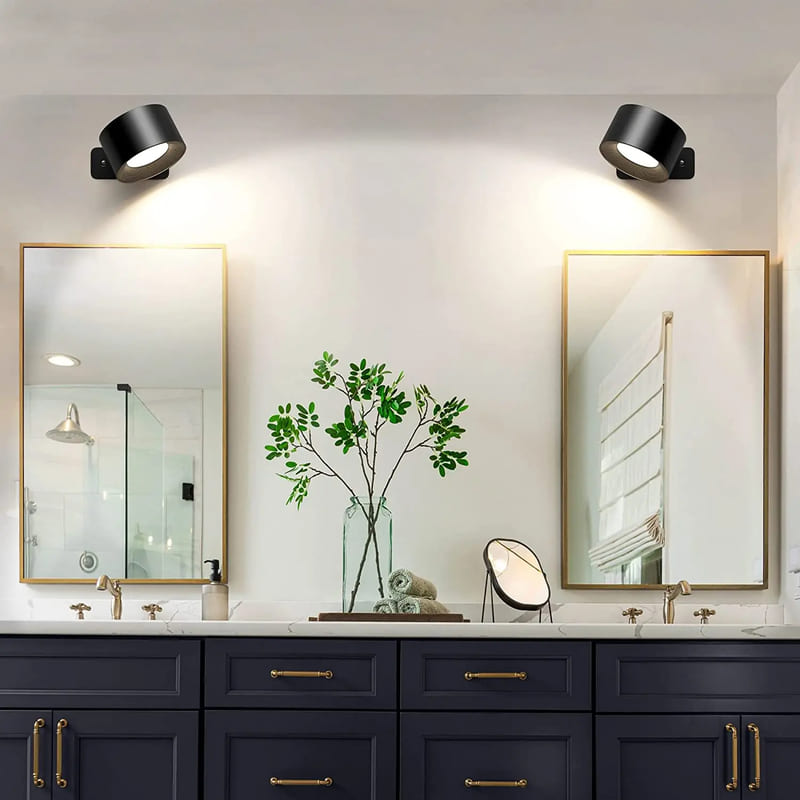 Arandela de Parede LED Bifocal Recarregável Compacta - Casa Elège