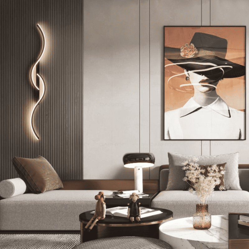 Arandela de Parede LED Minimalista Moderna com Dimmer - Casa Elège