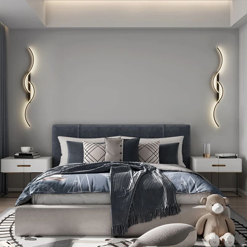 Arandela de Parede LED Minimalista Moderna com Dimmer - Casa Elège