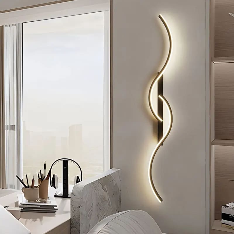 Arandela de Parede LED Minimalista Moderna com Dimmer - Casa Elège