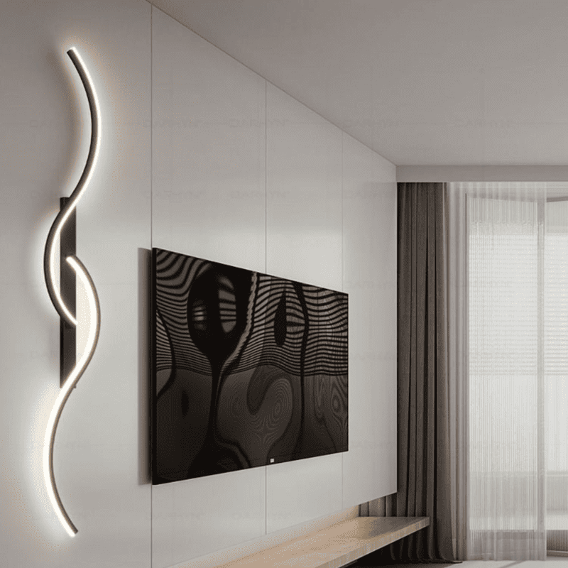 Arandela de Parede LED Minimalista Moderna com Dimmer - Casa Elège