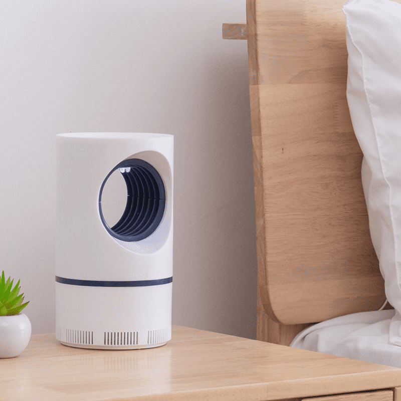 Armadilha Elétrica Para Mosquitos Luz UV Recarregável USB - Branco Casa Elège