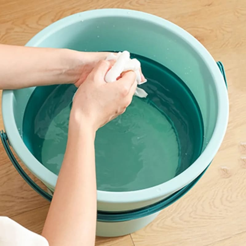 Balde Retrátil Dobrável 10L/17L – Versátil e Funcional - Verde 17 litros Casa Elège