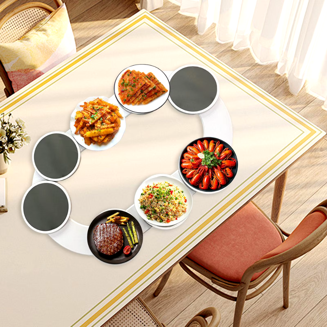 Bandeja Giratória de Mesa de Jantar para Servir Alimentos - Casa Elège