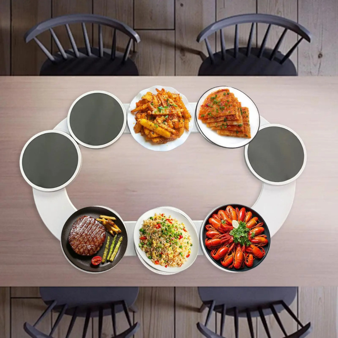 Bandeja Giratória de Mesa de Jantar para Servir Alimentos - Casa Elège