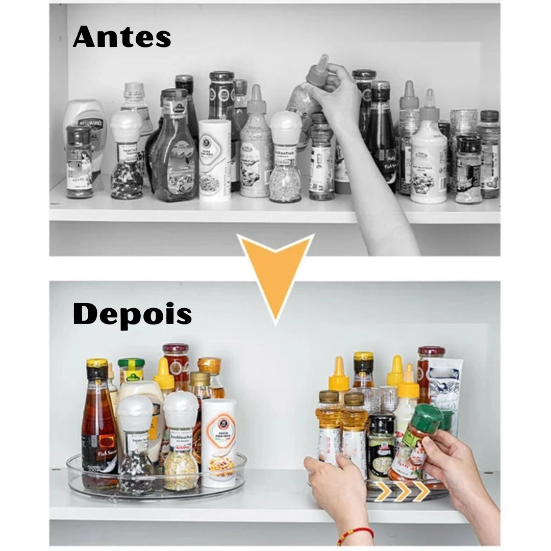 Bandeja Organizadora Giratória Multifuncional - Casa Elège