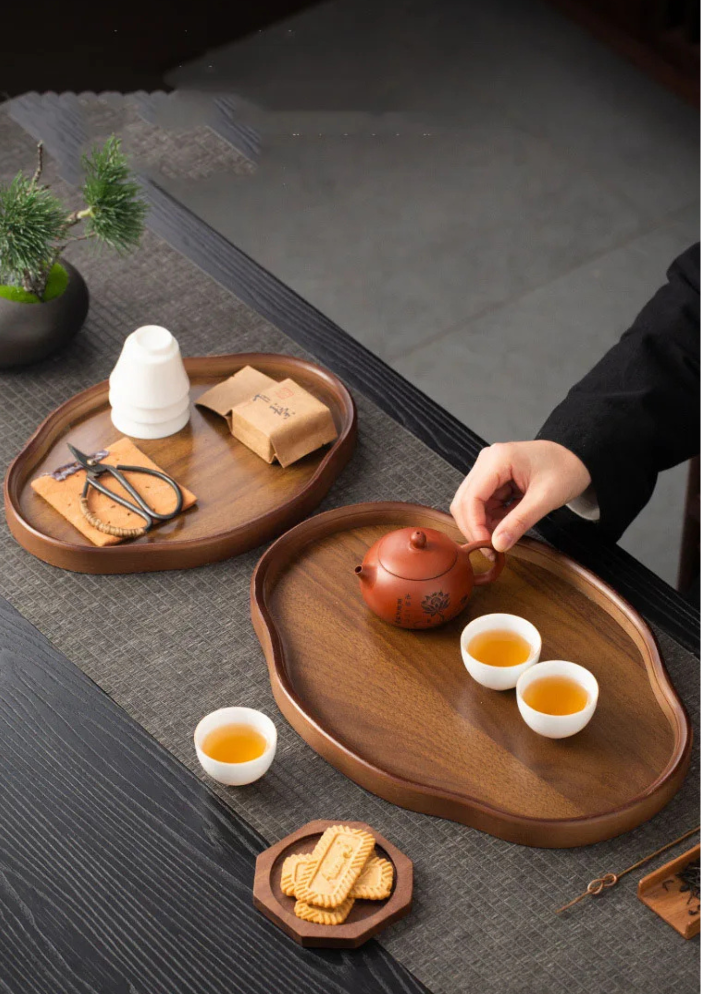 Bandeja de Madeira Decorativa – Estilo Atemporal - Casa Elège