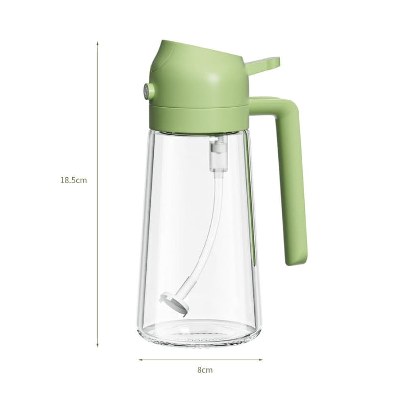 Borrifador de Azeite e Vinagre 2 em 1 em Vidro 280ml - Casa Elège
