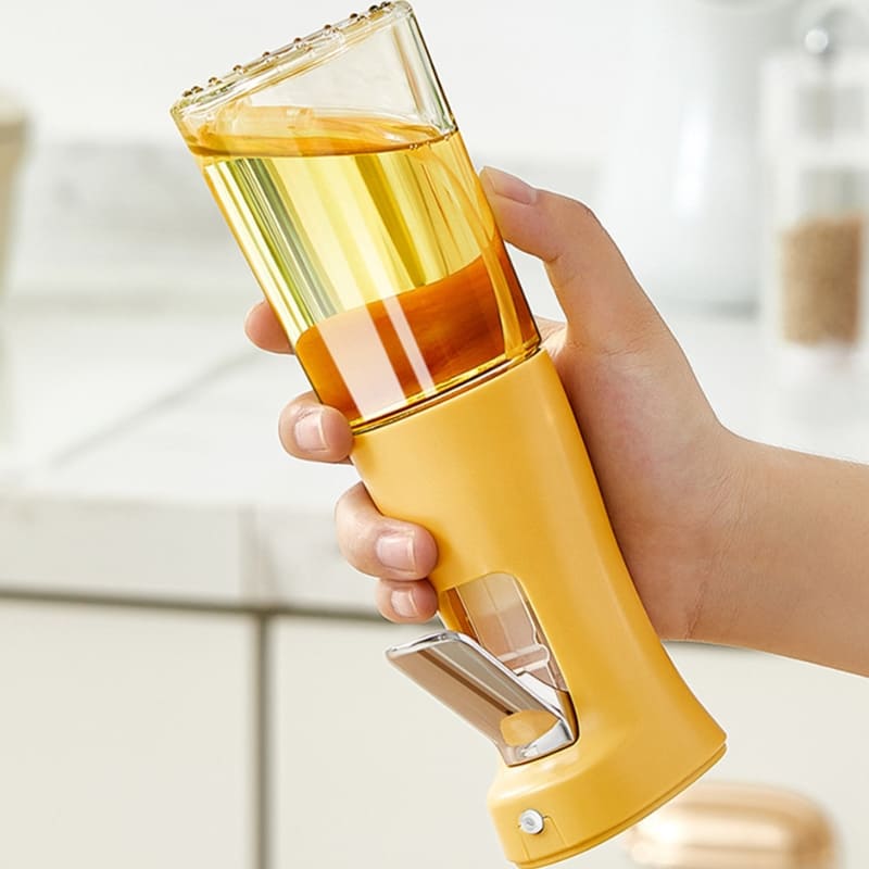 Borrifador de Azeite em Vidro 280ml com Tampa Vedante - Laranja 1uni Casa Elège