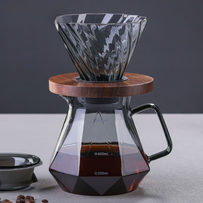 Bule de Café em Vidro Borossilicato com Coador V60 - Casa Elège - Casa Elège