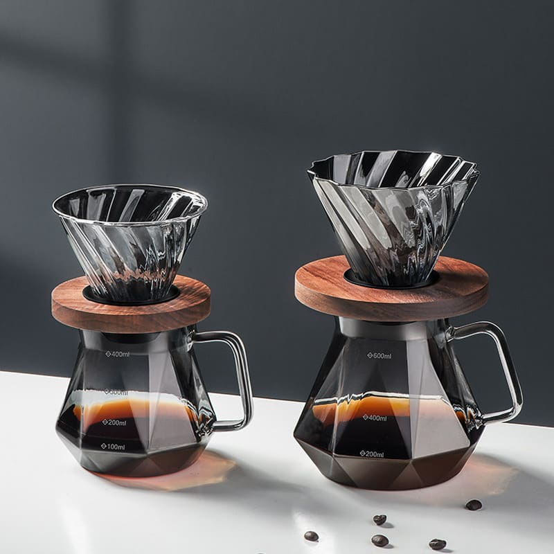 Bule de Café em Vidro Borossilicato com Coador V60 - Casa Elège - Casa Elège