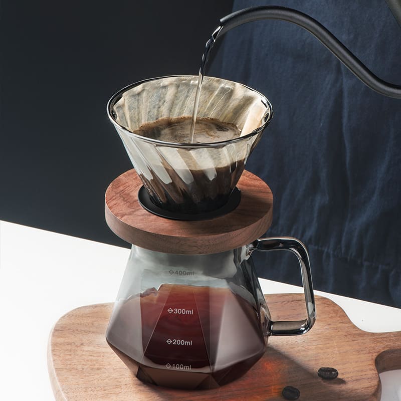 Bule de Café em Vidro Borossilicato com Coador V60 - Casa Elège - Casa Elège