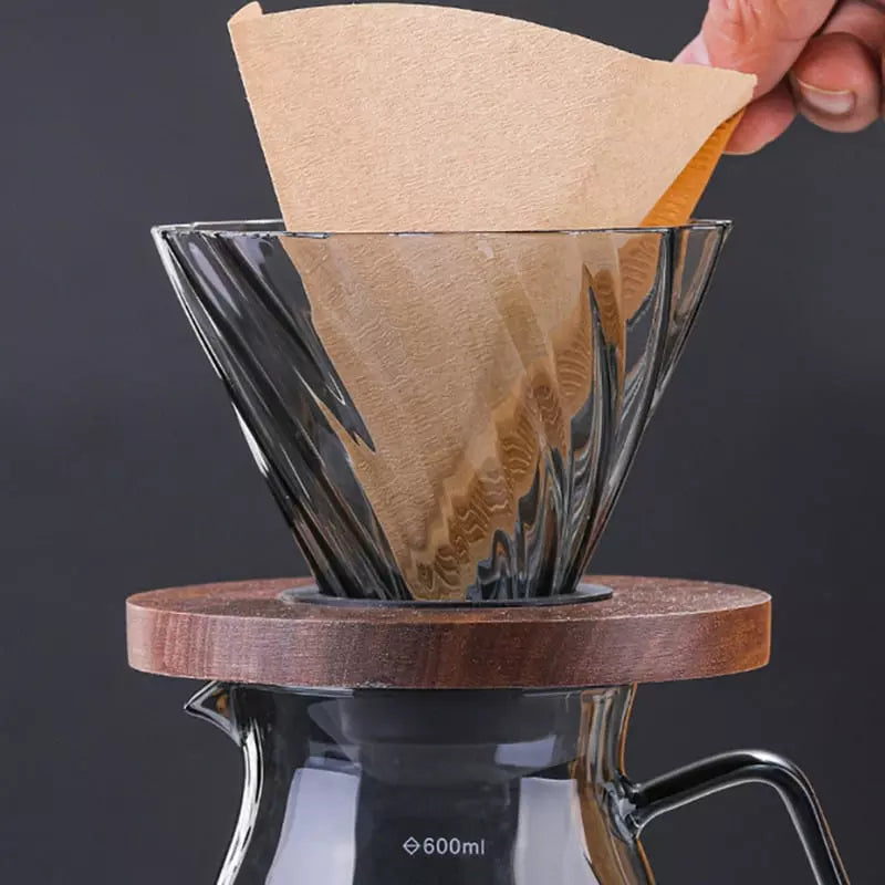 Bule de Café em Vidro Borossilicato com Coador V60 - Casa Elège - Casa Elège