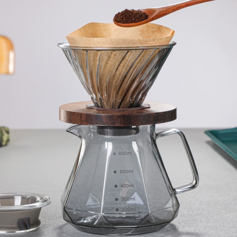 Bule de Café em Vidro Borossilicato com Coador V60 - Casa Elège - Casa Elège