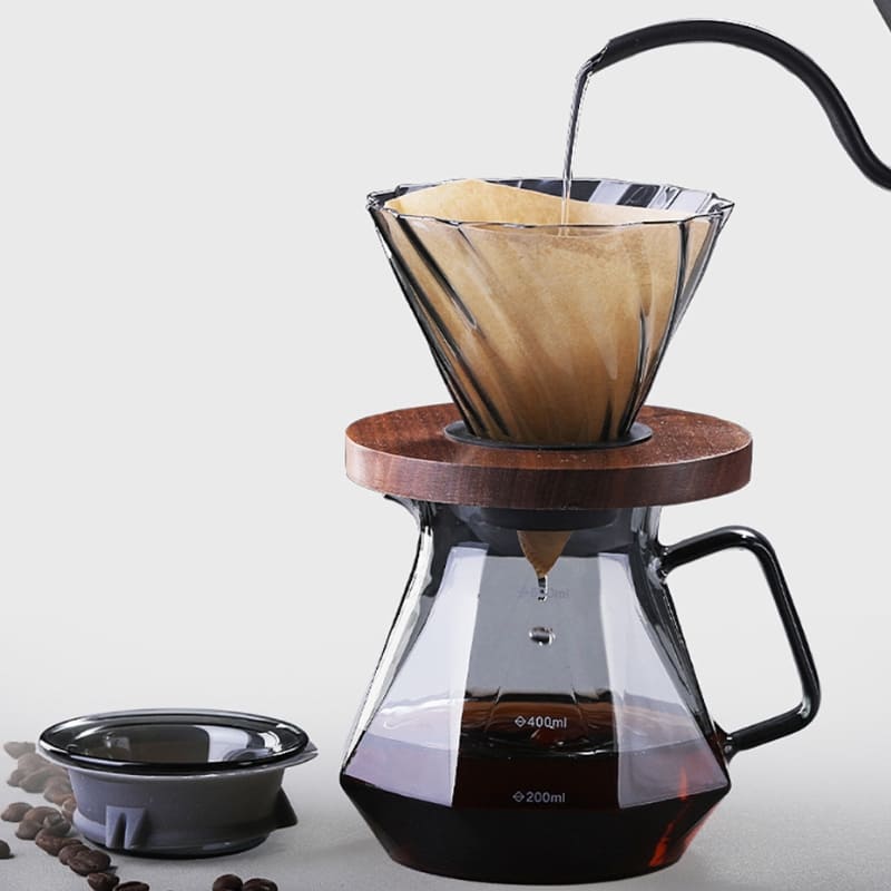 Bule de Café em Vidro Borossilicato com Coador V60 - Casa Elège - Casa Elège