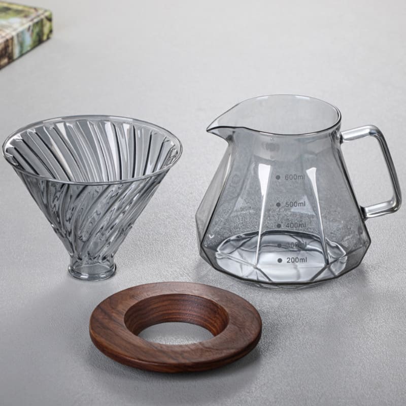 Bule de Café em Vidro Borossilicato com Coador V60 - Casa Elège - Casa Elège
