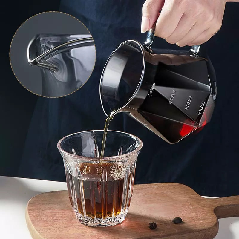 Bule de Café em Vidro Borossilicato com Coador V60 - Casa Elège - Casa Elège