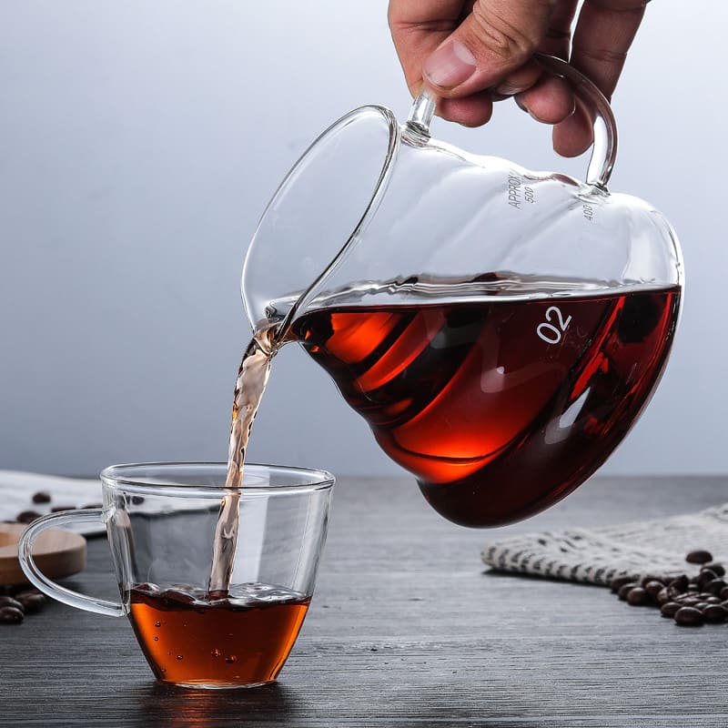Bule de Café em Vidro Borossilicato com Coador V60 - Casa Elège