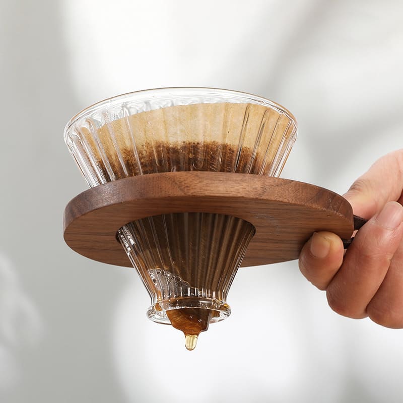 Bule de Café em Vidro Borossilicato com Coador V60 - Casa Elège