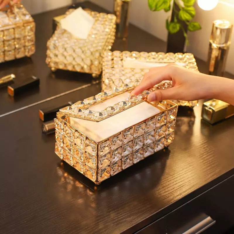 Caixa Porta Lenços Umedecidos e Lenços de Papel Luxo - Casa Elège