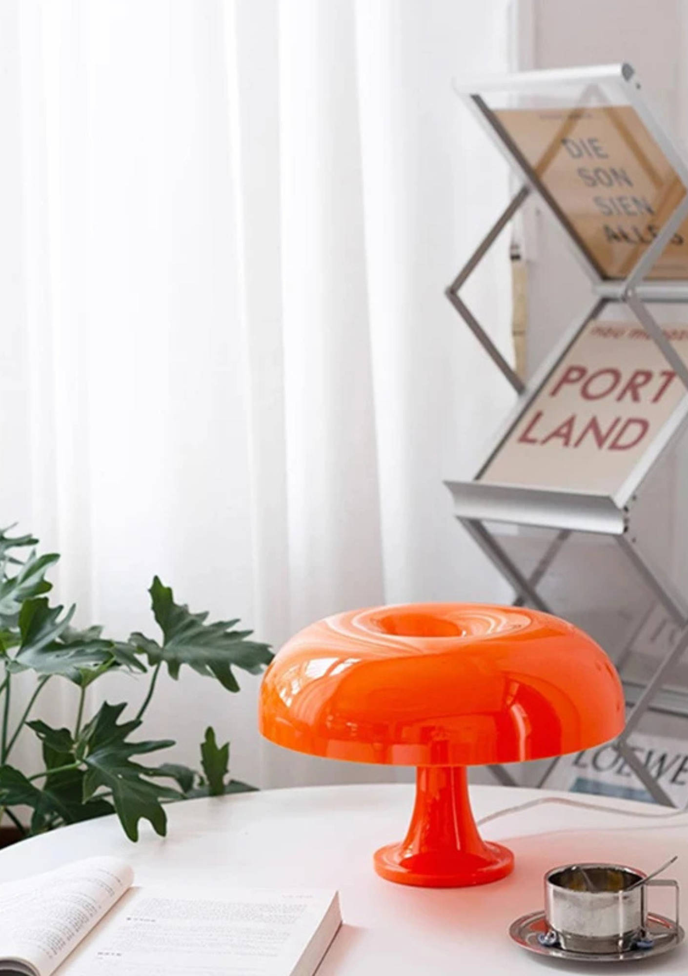 Candeeiro de Mesa Cogumelo USB com Três Modos de Luz - Casa Elège