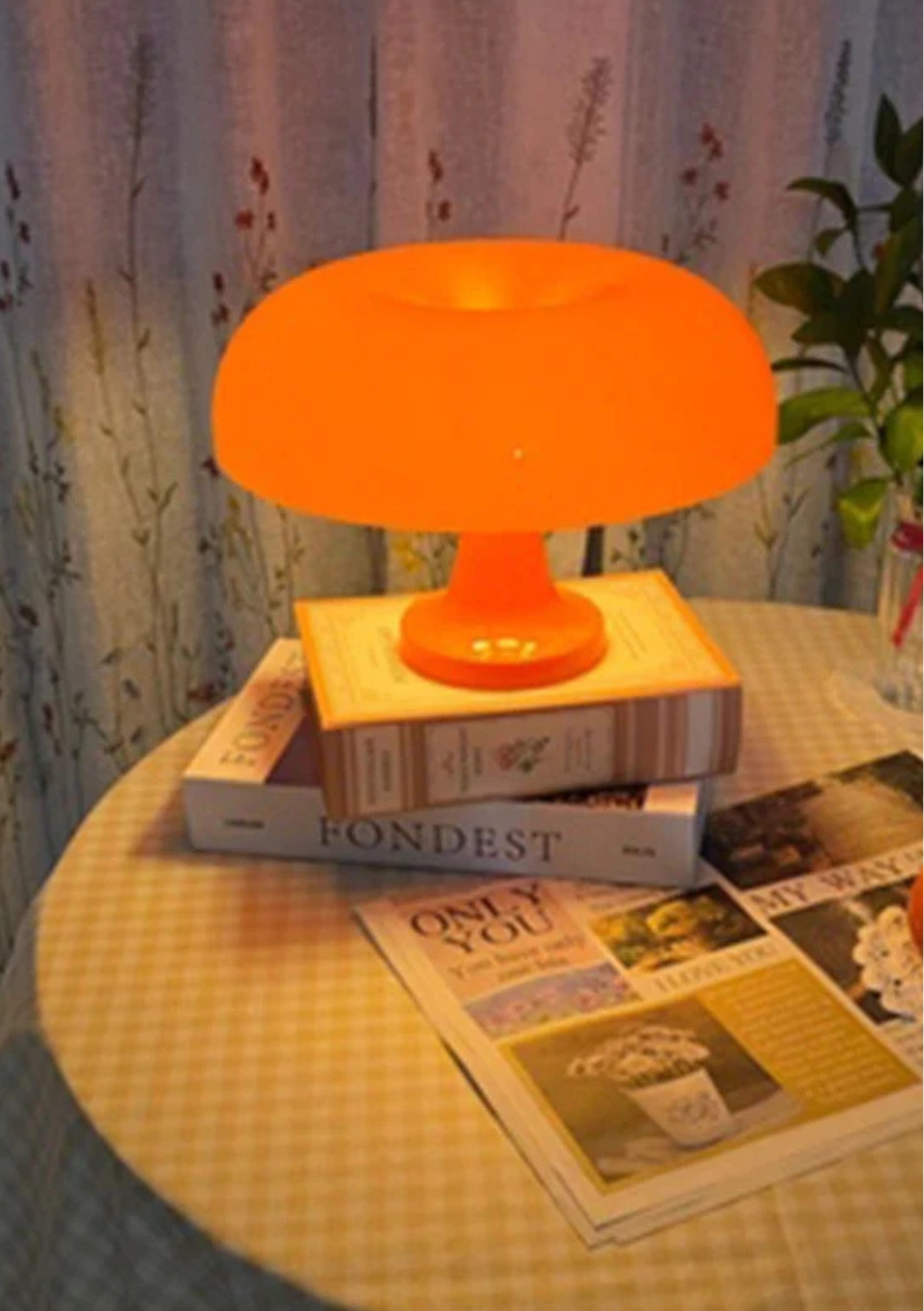 Candeeiro de Mesa Cogumelo USB com Três Modos de Luz - Casa Elège