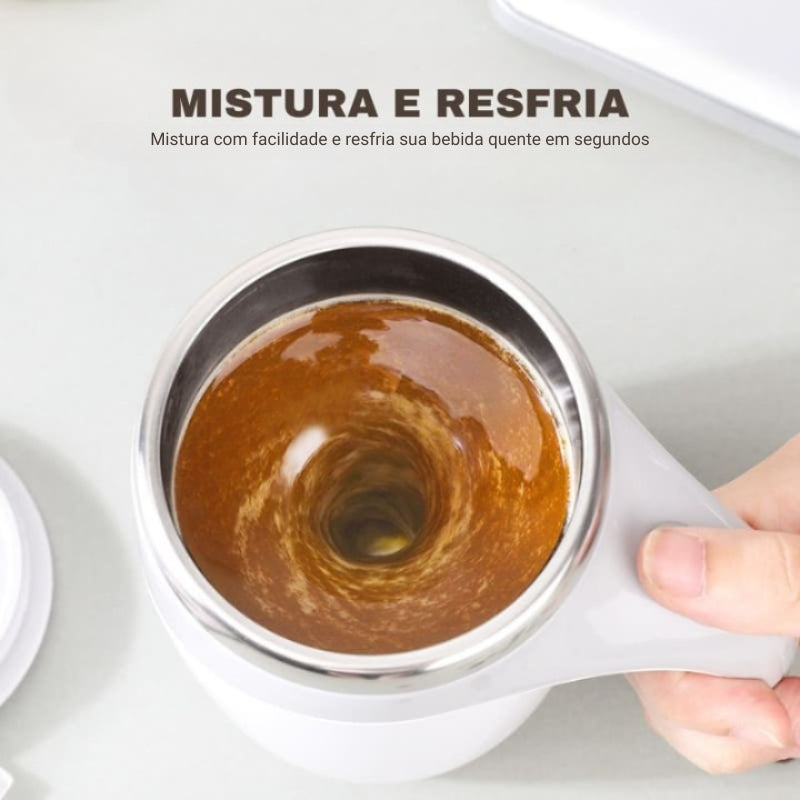 Caneca Térmica de Inox Portátil com Misturador 400ml - Casa Elège