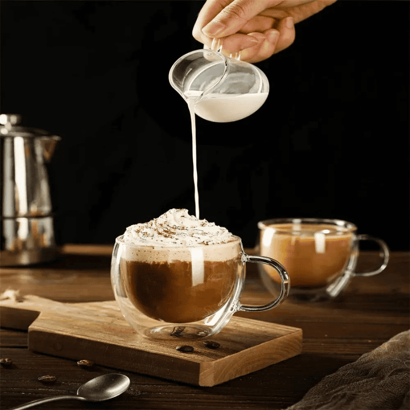 Caneca de Vidro com Parede Dupla para Café e Chá - Casa Elège