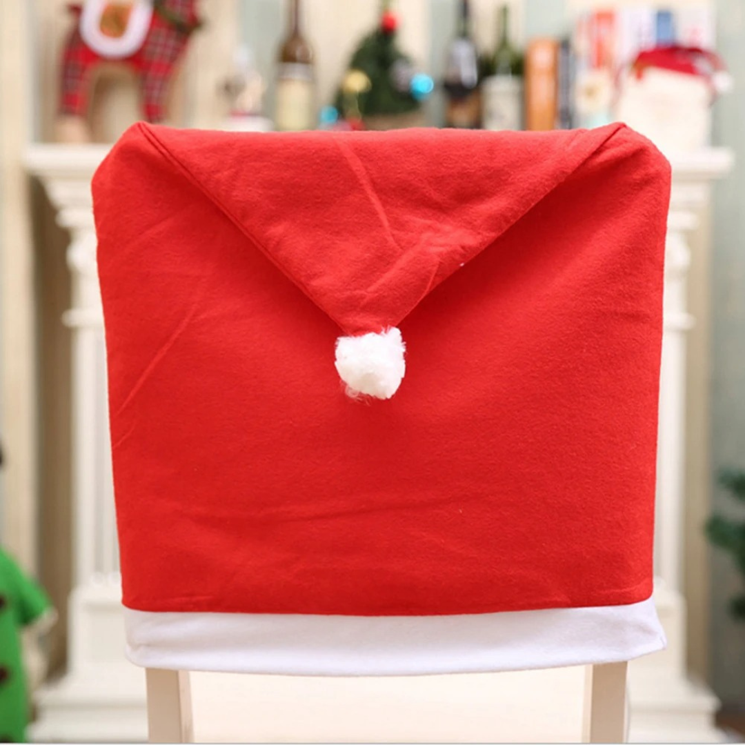 Capa para Cadeira de Natal Gorro de Papai Noel - Casa Elège