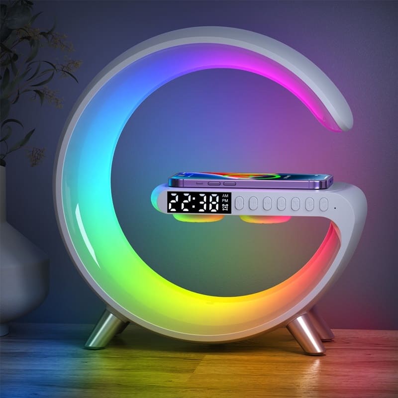 Luminária Multifuncional Com Carregador Por Indução - Branco Casa Elège