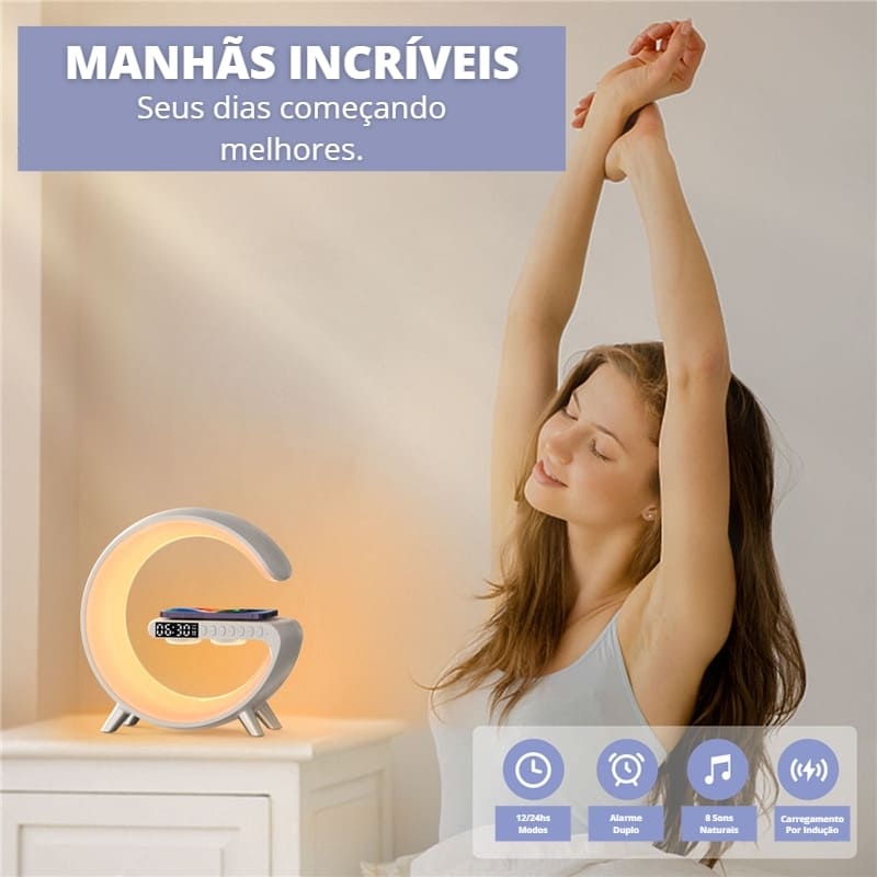 Luminária Multifuncional Com Carregador Por Indução - Casa Elège