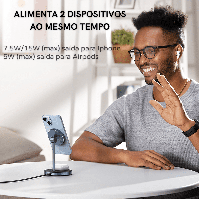 Carregador por Indução com Base Magnética Casa Elège - Casa Elège