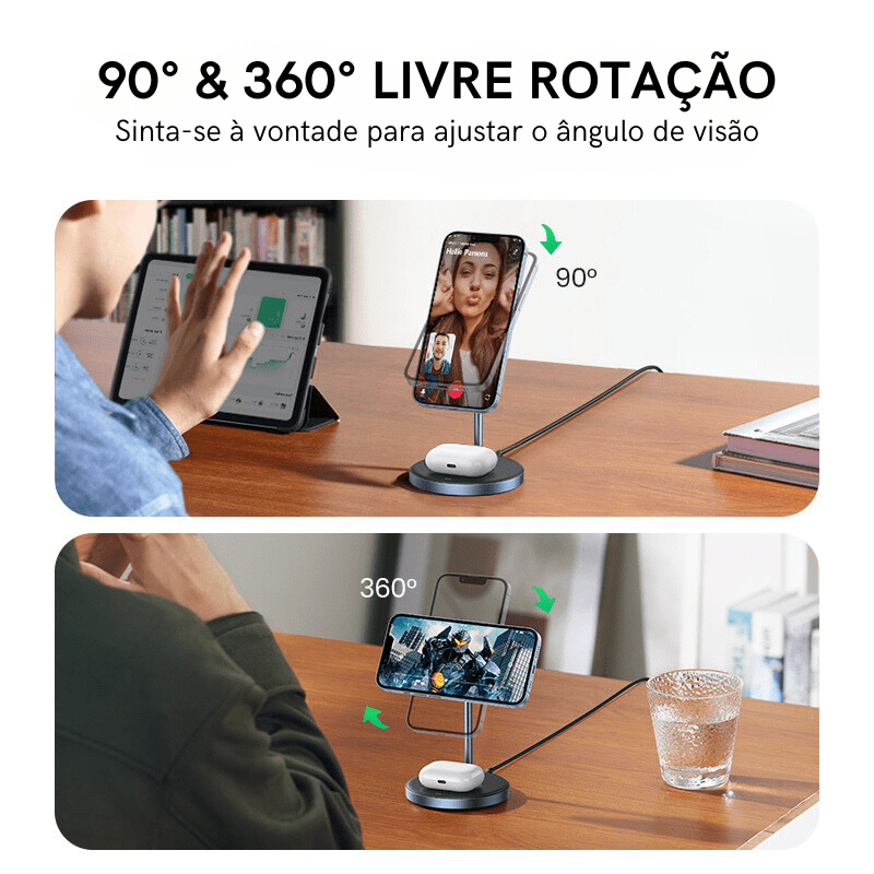 Carregador por Indução com Base Magnética Casa Elège - Casa Elège