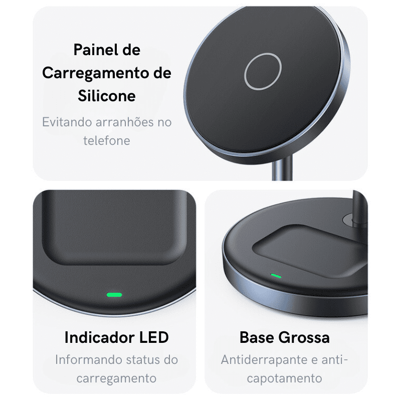 Carregador por Indução com Base Magnética Casa Elège - Casa Elège