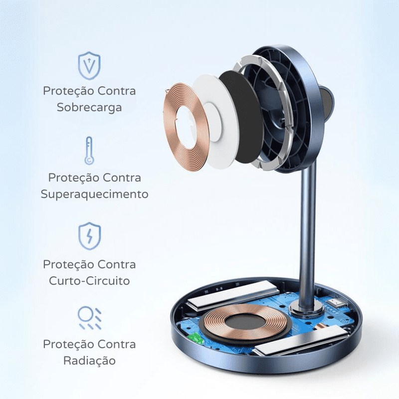 Carregador por Indução com Base Magnética Casa Elège - Casa Elège