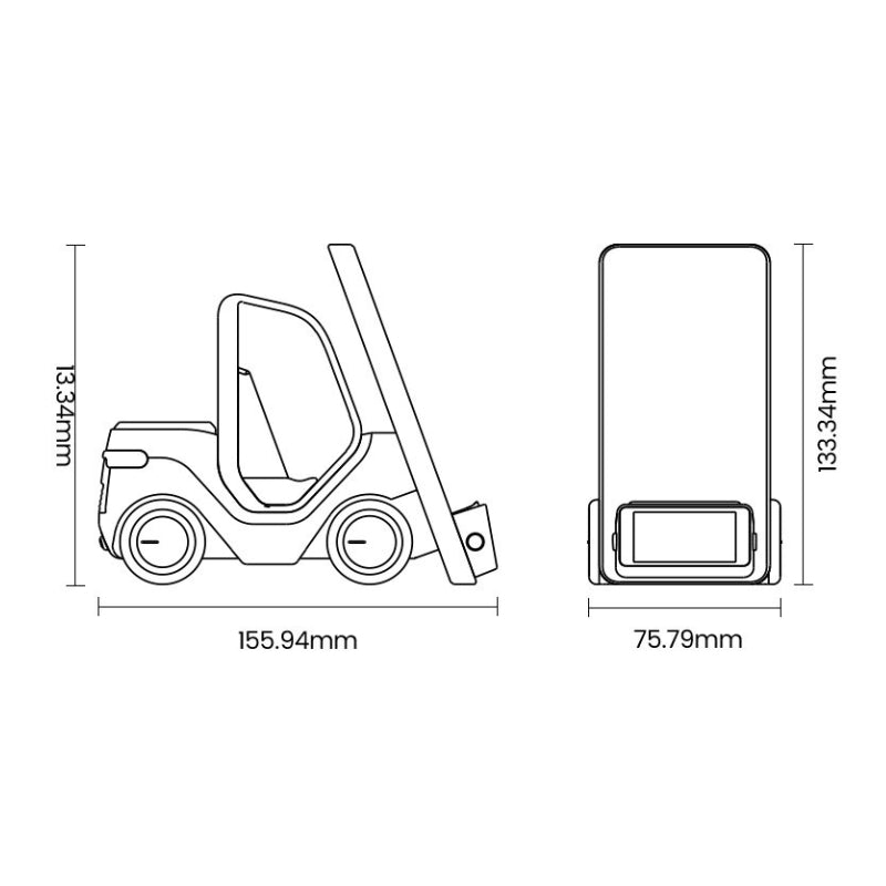 Carregador de Indução Veicular Sem Fio em Forma de Carro - Casa Elège