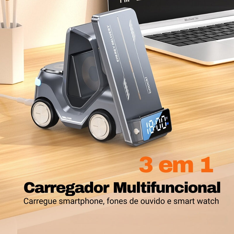 Carregador de Indução Veicular Sem Fio em Forma de Carro - Casa Elège