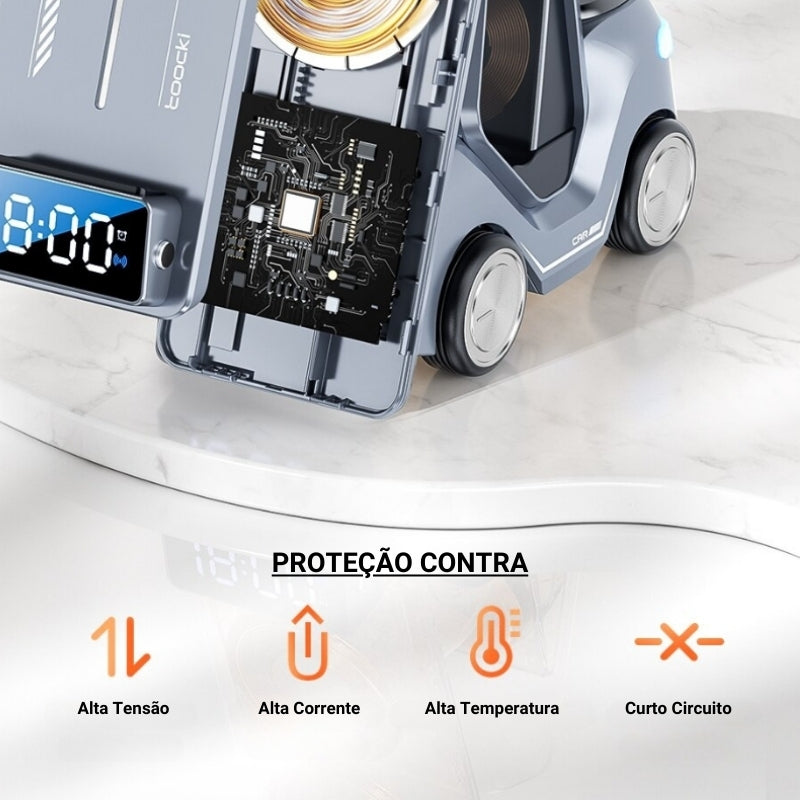 Carregador de Indução Veicular Sem Fio em Forma de Carro - Casa Elège