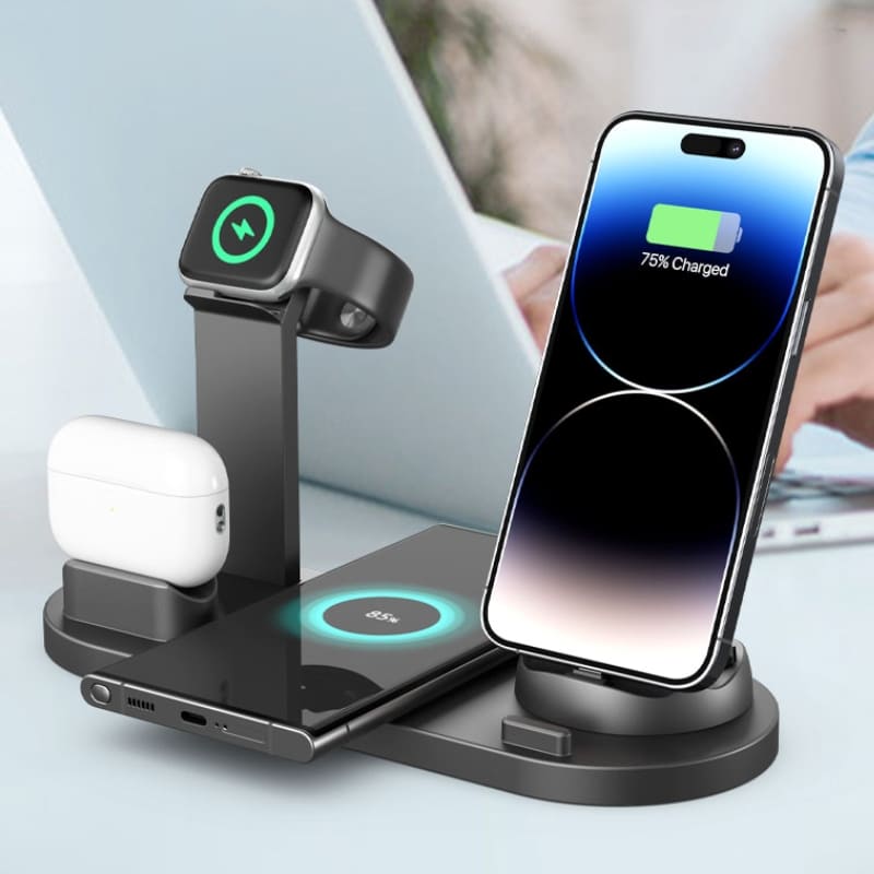 Carregador Sem Fio por Indução Multifuncional iPhone Samsung - Casa Elège