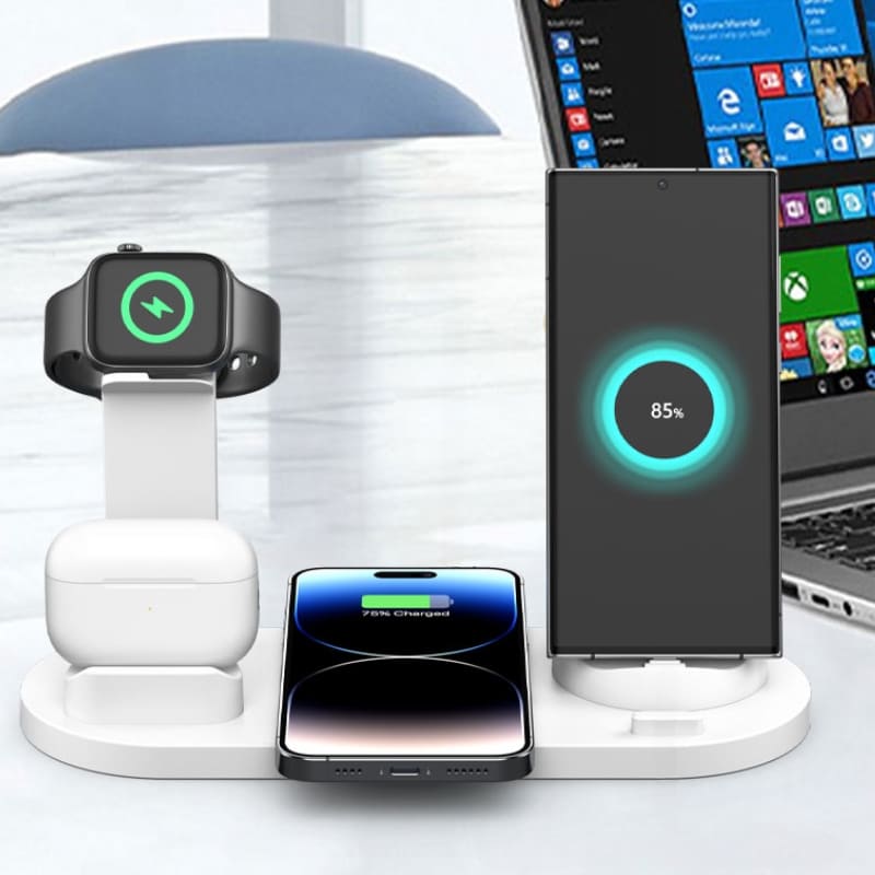 Carregador Sem Fio por Indução Multifuncional iPhone Samsung - Casa Elège