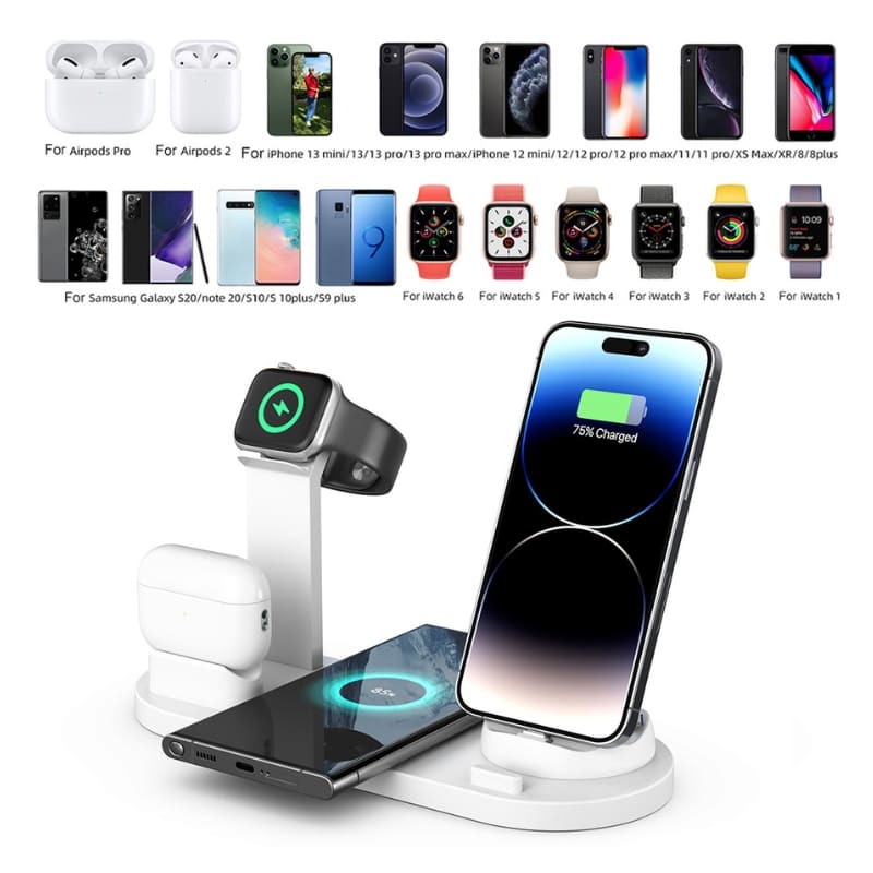 Carregador Sem Fio por Indução Multifuncional iPhone Samsung - Casa Elège